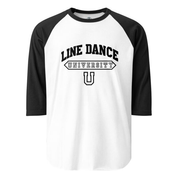 Black Unisex Line Dance Baseball T-Shirt - Comfortable Casual Wear for Dance Enthusiasts