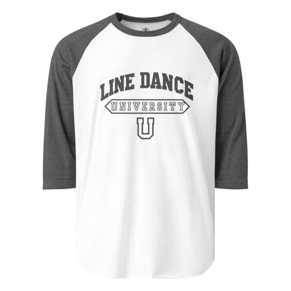 Charcoal Unisex Line Dance Baseball T-Shirt - Stylish & Comfortable Dancewear Tee