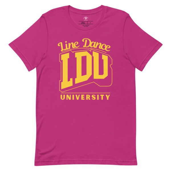 Unisex Line Dance T-Shirt in Berry Color - Comfortable Casual Wear for Dance Enthusiasts