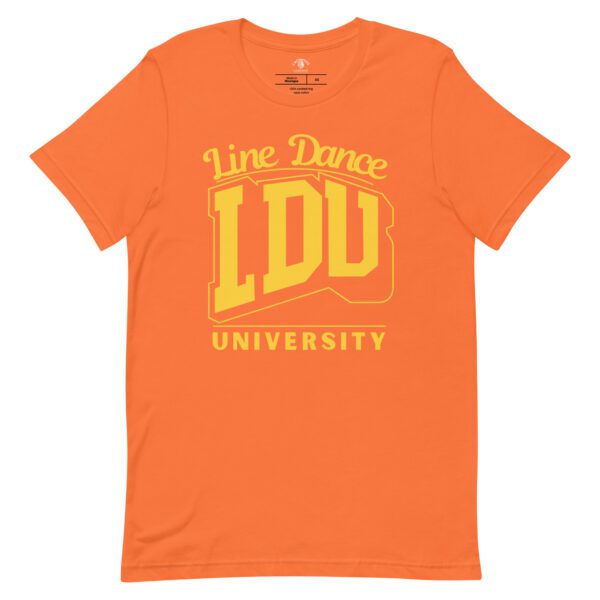 Unisex Orange Line Dance T-Shirt - Comfortable Casual Dancewear Tee